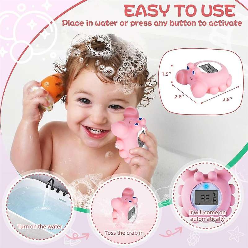 Bath Thermometer , Digital Baby Tub Thermometer with Temperature Alarm, Baby Water Thermometer