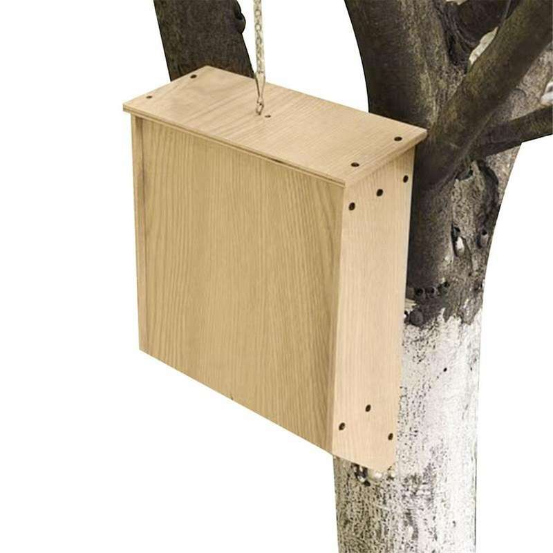 Bat Houses for Outdoor Large Heavy Bat Box Natural Wooden Bat House Shelter Screwed Untreated Summer