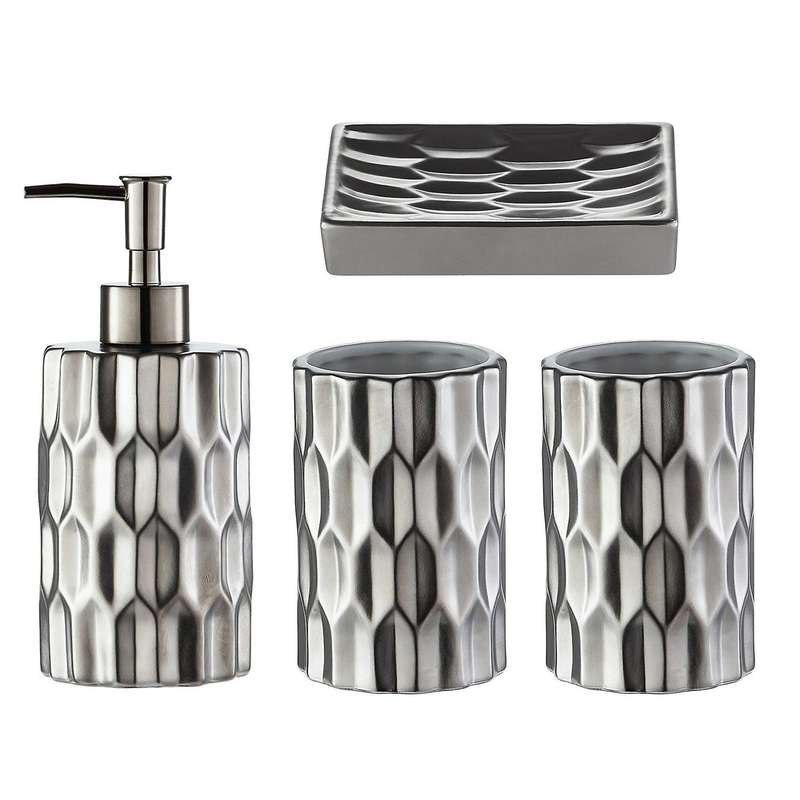 Bathroom Accessory Set Ceramics Bathroom Set Accessories Complete Set Includes Soap Dish Lotion Disp
