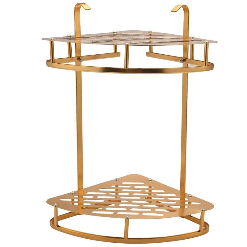 Bathroom Gold Shelf Shower Wall Mounted Corner Basket Bathroom Shelf