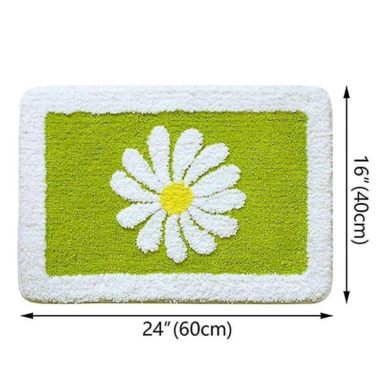 Bathroom Rugs Mat, Non Slip Bath Mat (16 X 24 Inch, Tender Green)