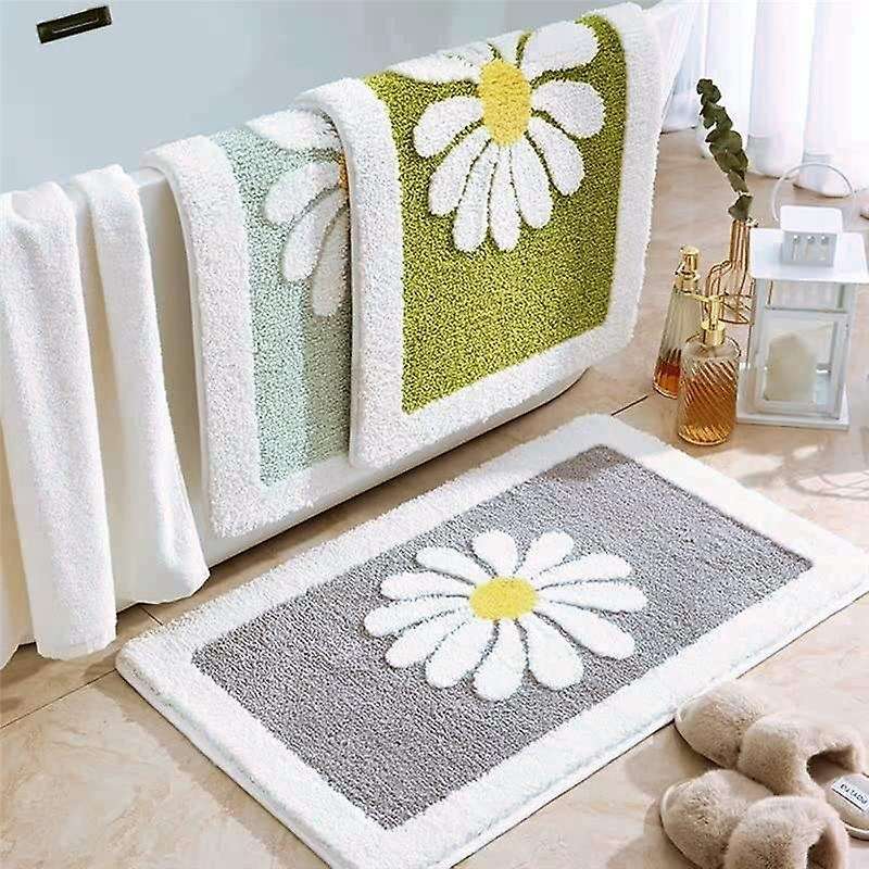 Bathroom Rugs Mat, Non Slip Bath Mat (16 X 24 Inch, Tender Green)