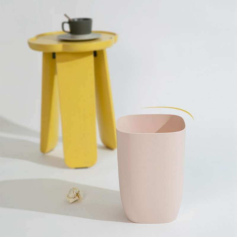Bathroom Trash Bin Small Office Can Plastic Waste Paper Rubbish Bin Modern Bin for Bathroom Bedroom