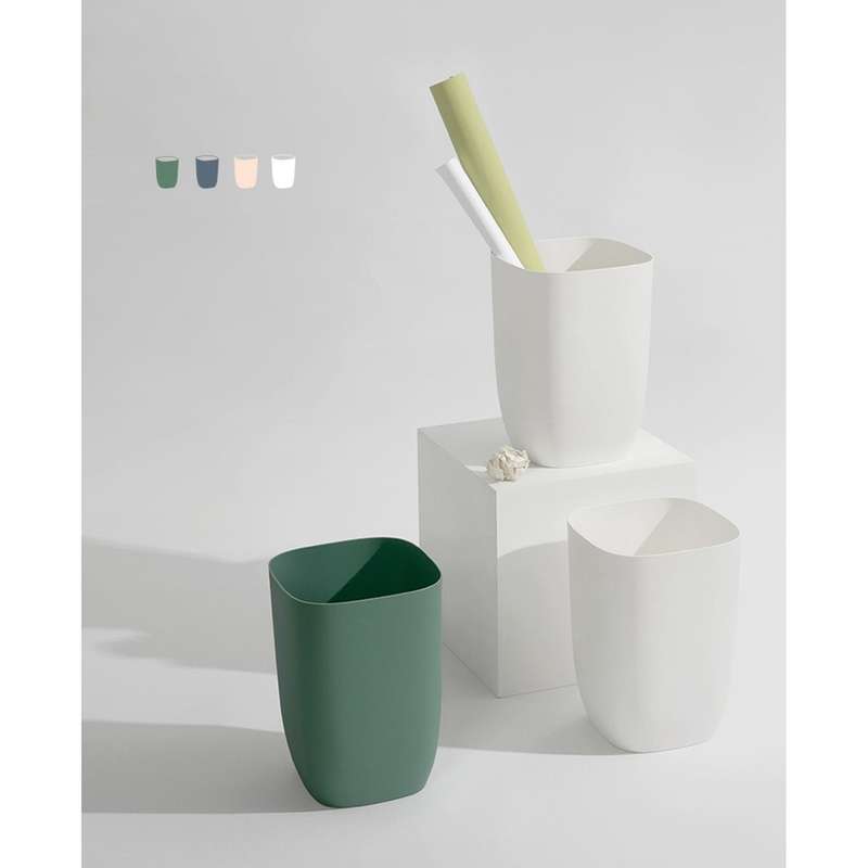 Bathroom Trash Bin Small Office Can Plastic Waste Paper Rubbish Bin Modern Bin for Bathroom Bedroom