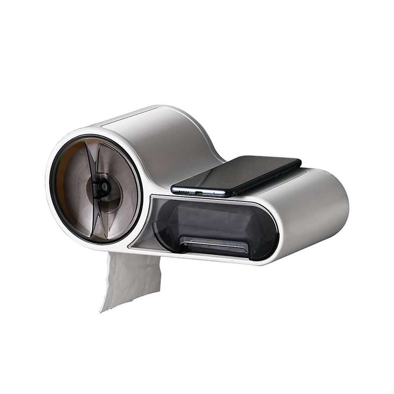 Bathroom Toilet Paper Holder Paper Tissue Box Plastic Toilet Dispenser Roll Paper Storage Box Free