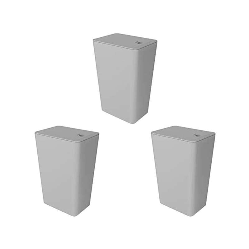 Bathroom Trash Can with Press Type Lid, Small Slim Garbage Bin Wastebasket for Kitchen/bedroom/offi