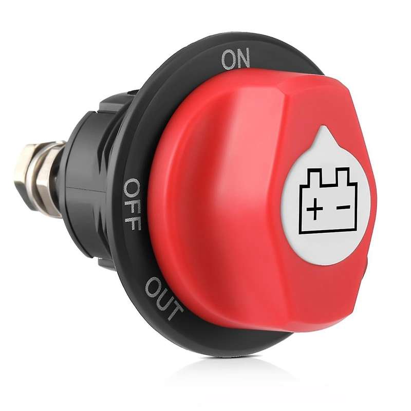 Battery Disconnect Switch 12-48V, Cut Shut Off Isolator Switch for Marine Boat RV ATV Car Utv Vehic