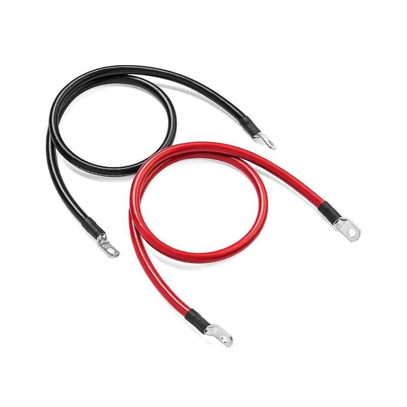 Battery Inverter Cable Set with Terminals 8 Awg Gauge Super Soft Silicone Wire, Power Connection Ca