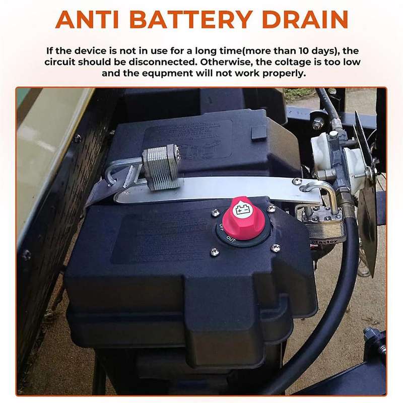Battery Disconnect Switch 12-48V, Cut Shut Off Isolator Switch for Marine Boat RV ATV Car Utv Vehicl