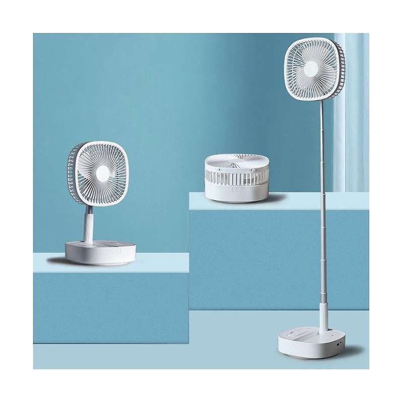 Battery Operated Desk Fan 7200MAh Portable Oscillating Fan Telescopic Floor Fan Remote Control Fan