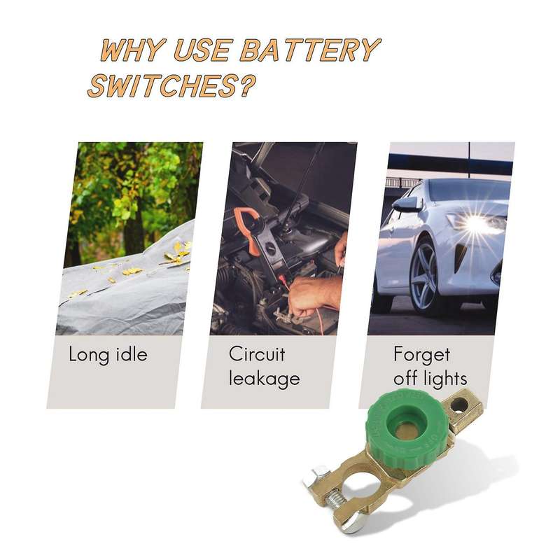 Battery Kill Switch 6V-24V 125 Amp Battery Quick Disconnect Switch Cut Off for Car Truck (Type H 1p