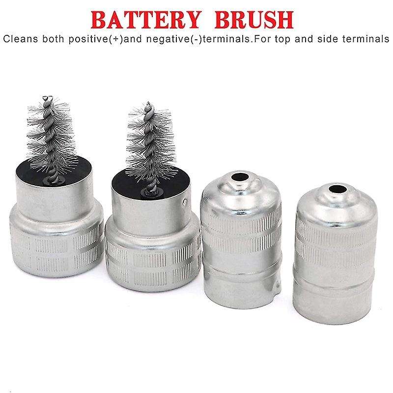 Battery Terminal Anti Corrosion Washers Protector Fiber and Cleaning Brush-2Pcs for Car Marine Boat