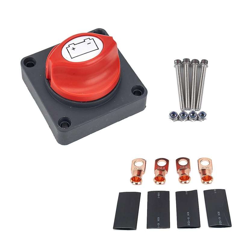 Battery Switch 12V-60V 100A-300A Car Auto RV Marine Boat Battery Selector Isolator Disconnect Rotary