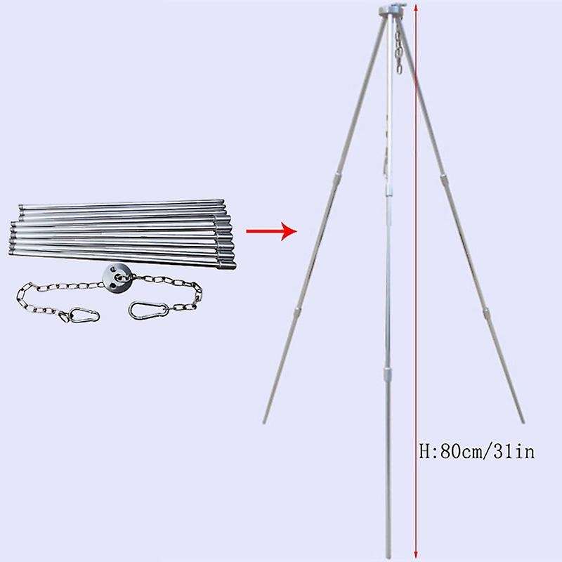 Bbq Cooking Outdoor Camping Equipment Triangular Bracket Picnictripod Pot Hanging Camping Stove Gril