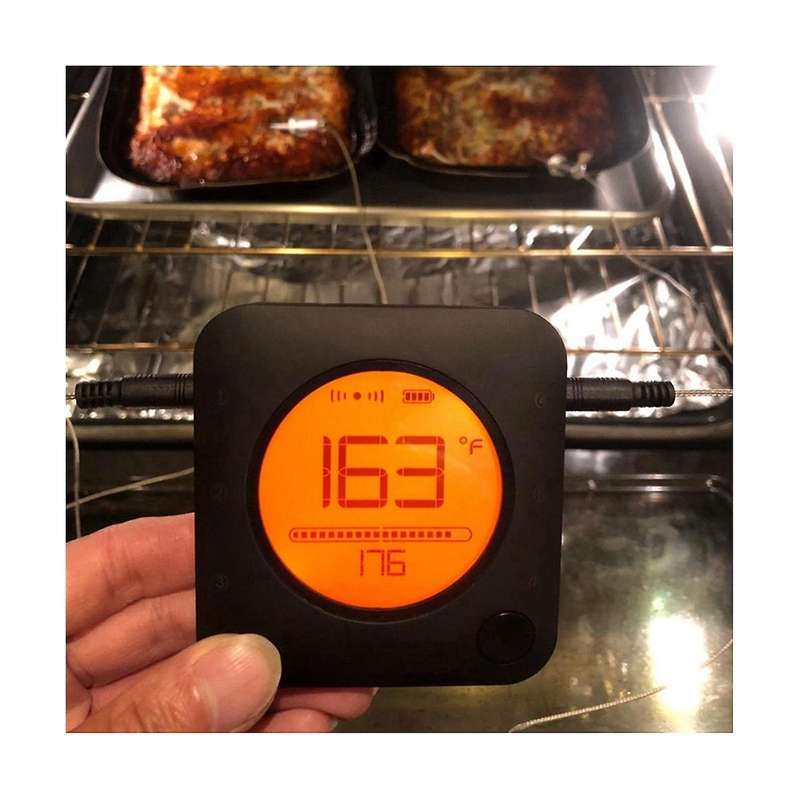 Bbq Cooking Food Thermometer Bluetooth Smart Safe Grill Thermometer with Timer Temperature Alarm for