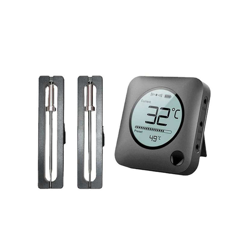 Bbq Cooking Food Thermometer Bluetooth Smart Safe Grill Thermometer with Timer Temperature Alarm for