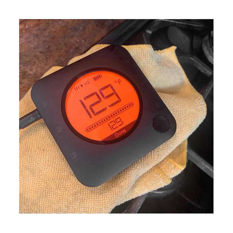 Bbq Cooking Food Thermometer Bluetooth Smart Safe Grill Thermometer with Timer Temperature Alarm for