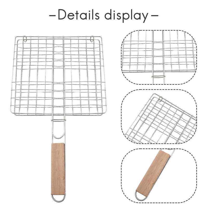 Bbq Net Basket Grilling Baskets for Fish Folding Vegetable Barbecue Wire Grid Rack Bbq Accessories