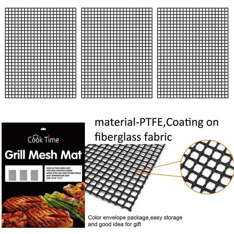 Bbq Grill Mesh Mat 3 Non Stick Bbq Mesh Grill Mats Grilling Mats Non Stick Fish Vegetable Smoker Mat