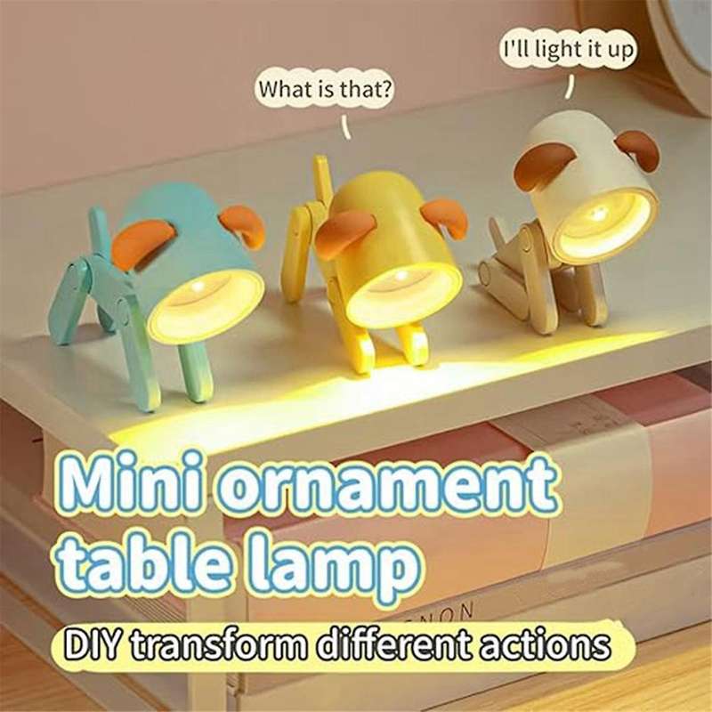 B-Cute Night Light for Kids, Mini LED Table Desk Lamp, Decorative Lamp Indoor Nightstand, Animal Pet