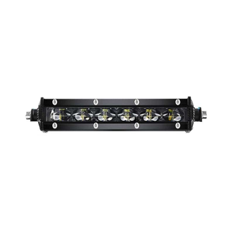 Beach 18w 8inch 6led Long Bar Light for Off-road Beach Single Row Center Grid Spot Light