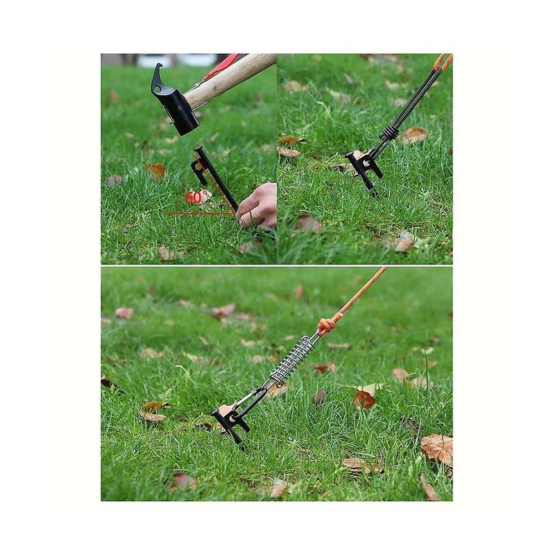 Beach Camp Nail 30cm Outdoor Bold and Lengthened Camp Nail Canopy Tent Camping Steel Ground Nail