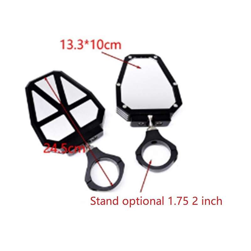 Beach Mirror Motorcycle Reflector 1.75/2 Universal for Atv/utv Blue