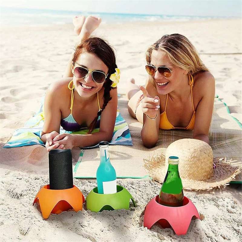Beach Cup Holder Trip Must Haves Sand Cup Holders for Women Adults Family Friends Beach Vacation Sup