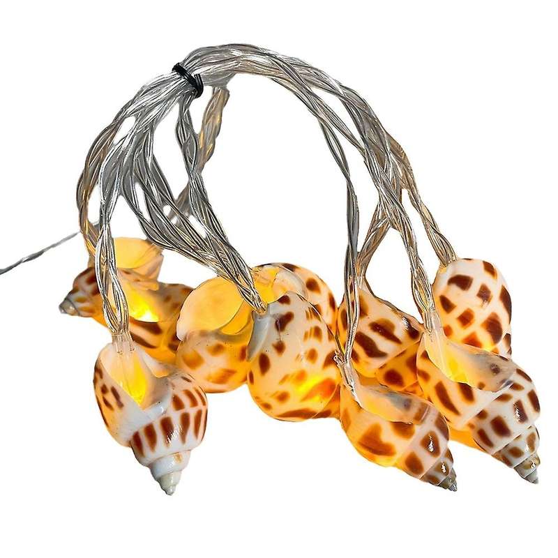 Beach Themed String Lights, LED Shells and Conches, Decorative Lights, Holiday Lights and Atmosphere