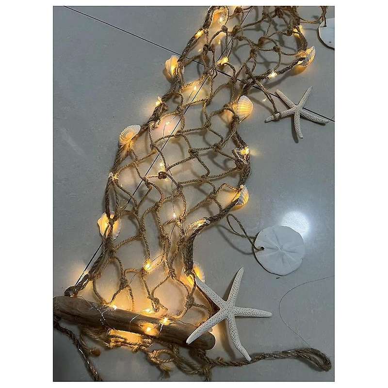 Beach Themed String Lights, LED Shells and Conches, Decorative Lights, Holiday Lights and Atmosphere