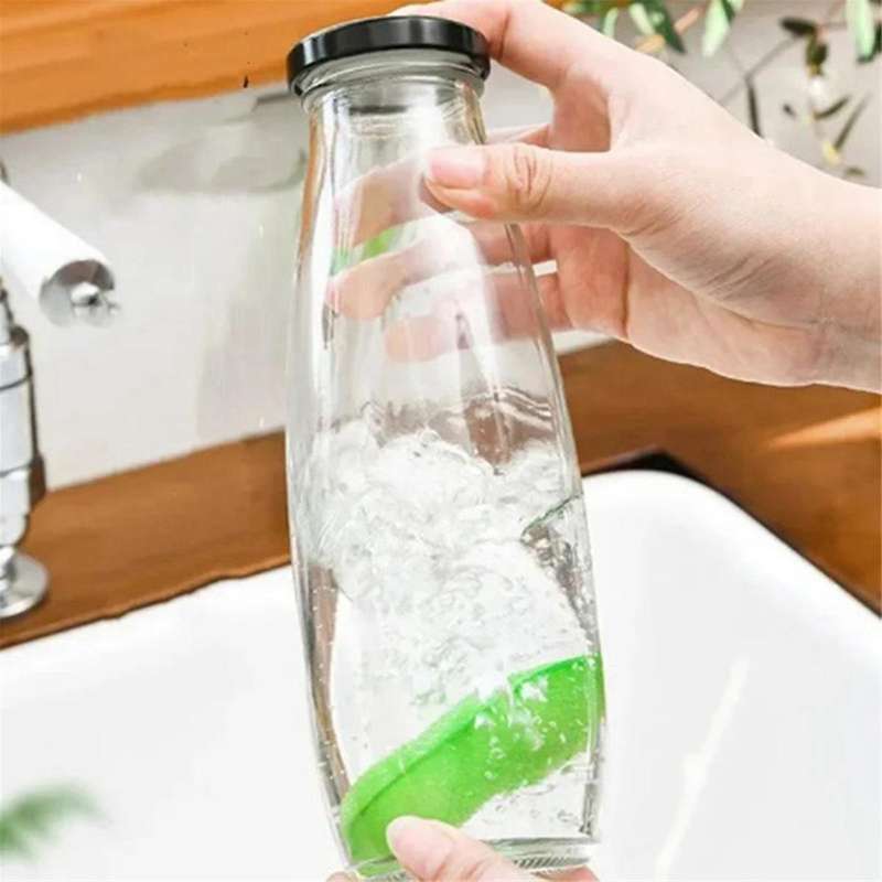 Beans Bottle Cleaning Sponge Kitchen Cup Clean Brush Reuseable Bottle Cleaning Sponge Glass Bottle C