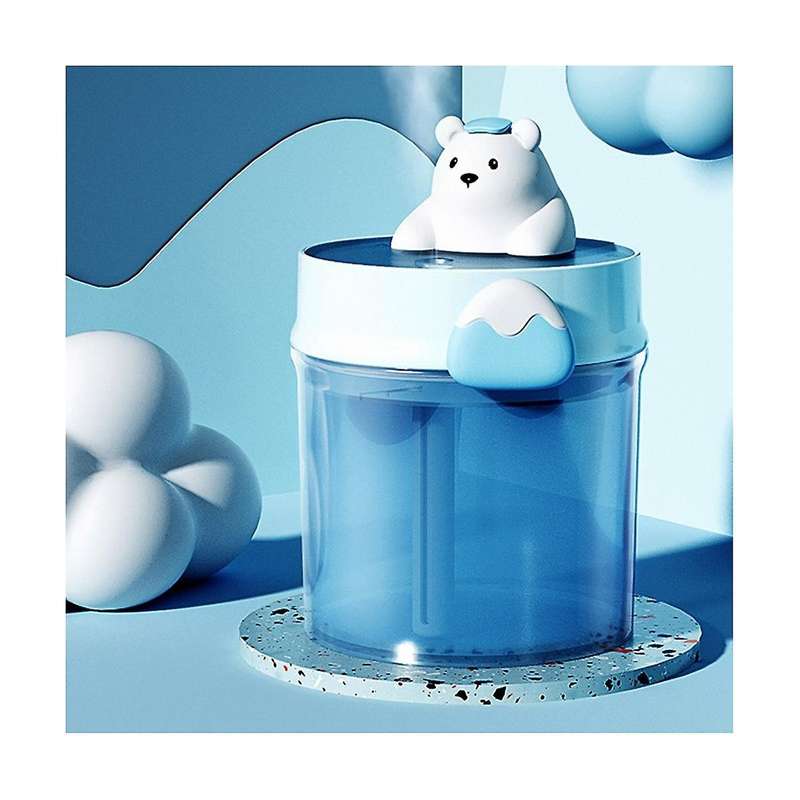 Bear Air Humidifier Usb Maker Atomizer Gift Mute Ultrasonic Humidificador Blue