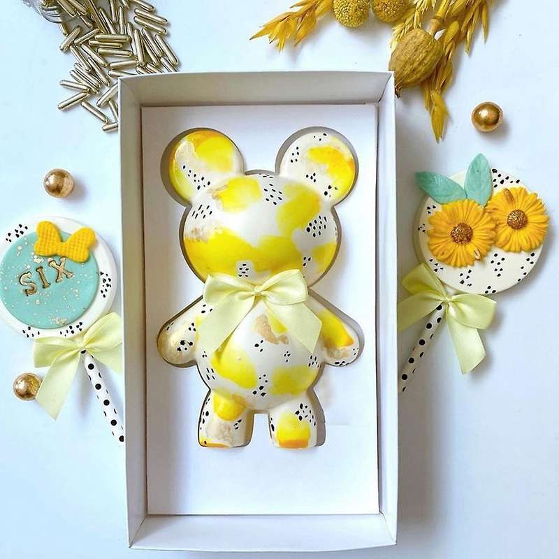 Bear Chocolate Mold - Special Chocolate Molds for Breakable Bears, Bear, Dessert Baking,Birthday, Ca