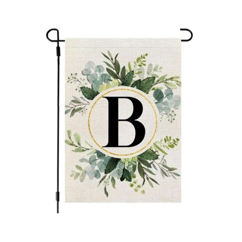 Beauty B Garden Flag Floral 12x18 Inch Double Sided for Outside Small Burlap Family Last Name 3pcs