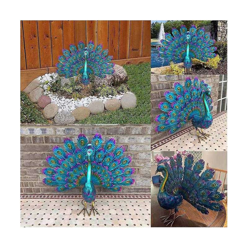 Beautiful Yard Art Garden Statue - Realistic Metal Lawn Decoration Outdoor Sculpture Easy Diy Assemb