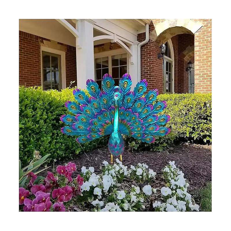 Beautiful Yard Art Garden Statue - Realistic Metal Lawn Decoration Outdoor Sculpture Easy Diy Assemb