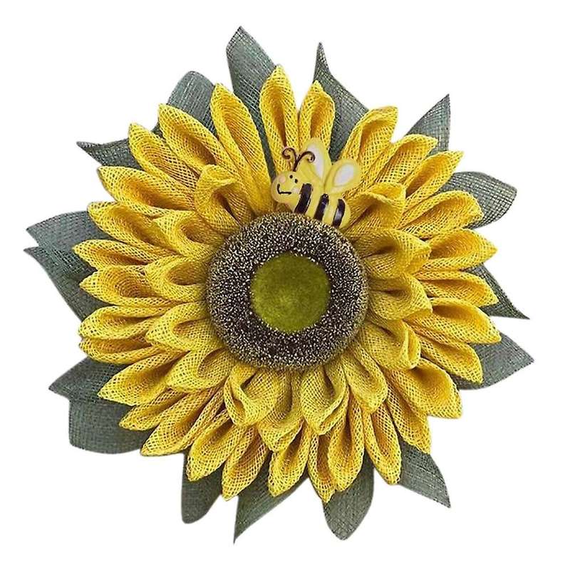 Bee Sunflower Wreath Artificial Wreath Welcome Brand Garden Decoration Simulation Wreath Autumn Harv