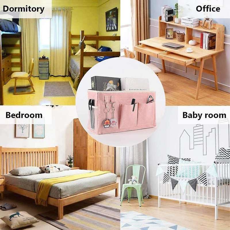 Bedside Storage Pocket,Bedside Hanging Storage Bag for Organizing Mobile Phone,Magazine,Glasses,Pin