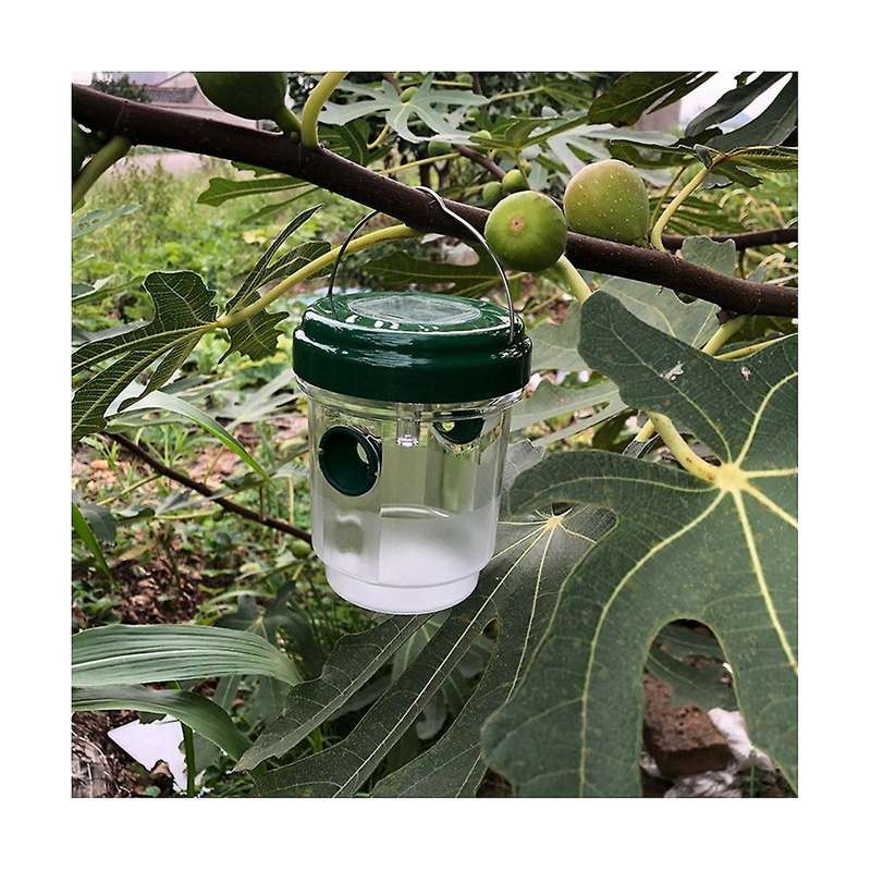 Bee Trap for Outdoors Solar Powered with Led Light,hanging Design Bee Trap Reusable, Insect Traps F