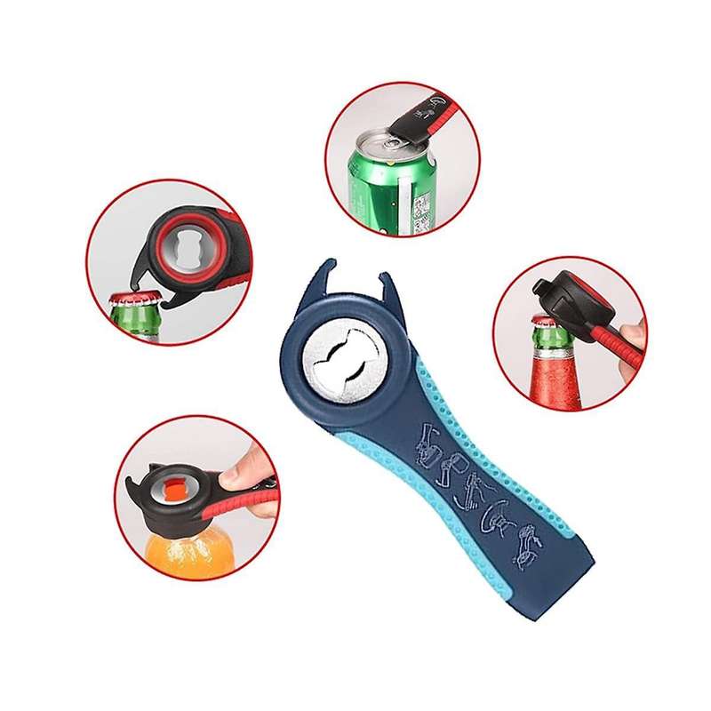 Beer Bottle Opener 5-In-1 Bottle Opener 4-In-1 Multi-Purpose Can Opener Set