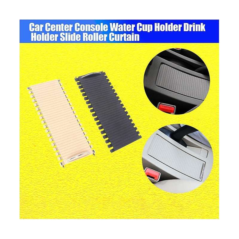 Beige BKKYLL-2 Car Center Console Water Cup Holder Curtain for Excelle 2004-2012 Drink Holder Slide