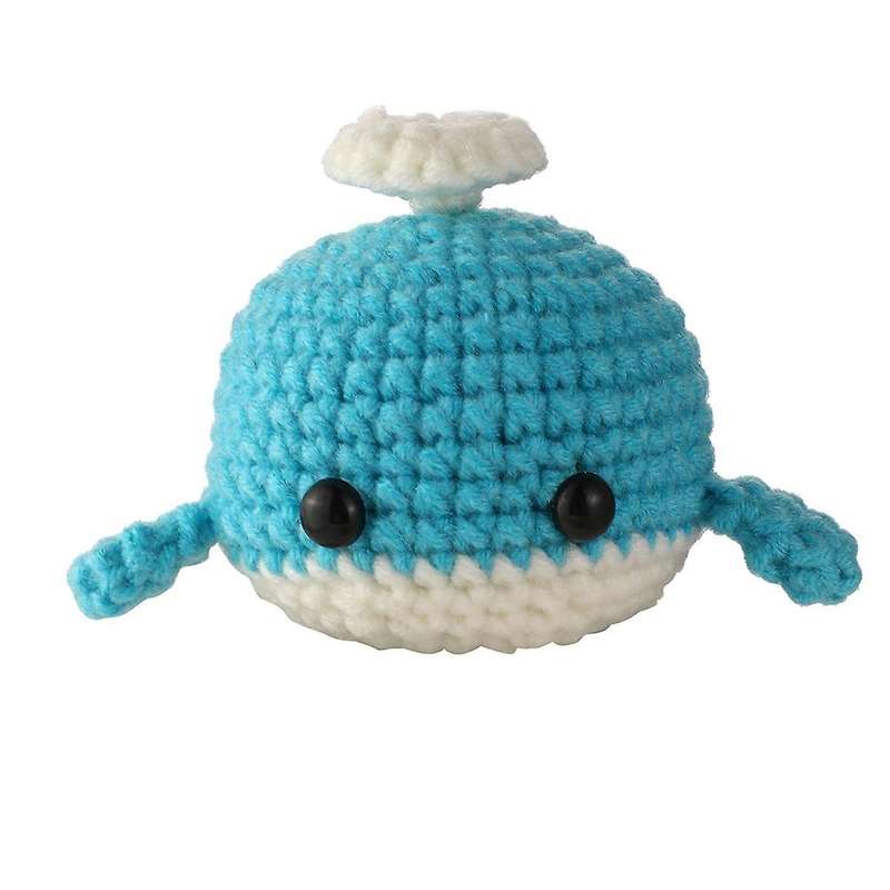 Beginners Crochet Kit, 6 Colors Animals Whale Crochet Set for Adult Kids with Tutorials Enough Yarns