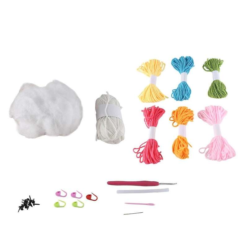 Beginners Crochet Kit, 6 Colors Animals Whale Crochet Set for Adult Kids with Tutorials Enough Yarns