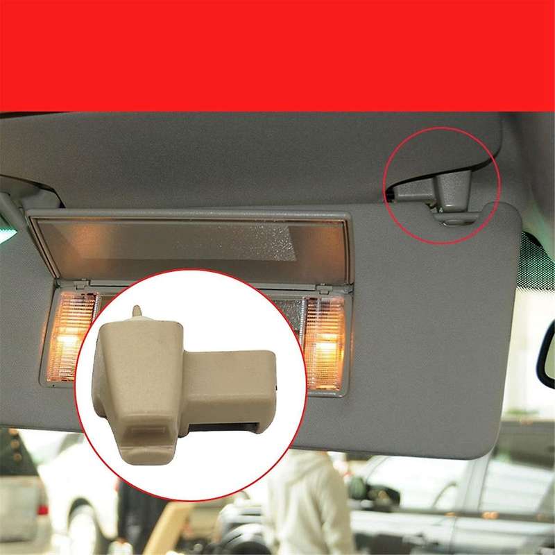 Beige Car Sun Visor Fixed Clip Front Sun Visor Buckle EGP000040PVA EGP000050PVA for L322 03-12