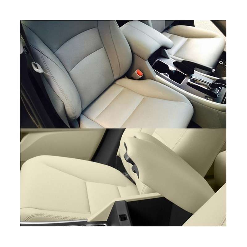 Beige Car Storage Box Panel Cover Armrest Box Panel for Accord 2013-2017 Center Console Decoration