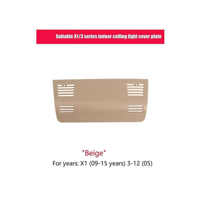 Beige Car Interior Roof Reading Lamp Frame Trim Accessory for X1 E84 2009-2015 3' E91 2005-2012 514