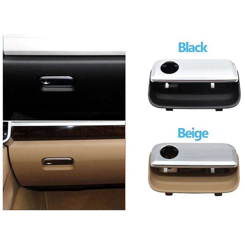 Beige Dashboard Passenger Glove Box Handle 958552147 for 2010-2018 Lhd Chrome Storage Compartment S