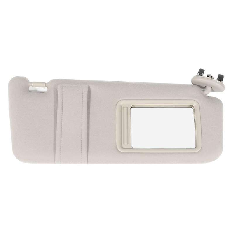 Beige Car Sun Visor Shade Pair Left & Right for 2007-2011 without Sunroof and Lights