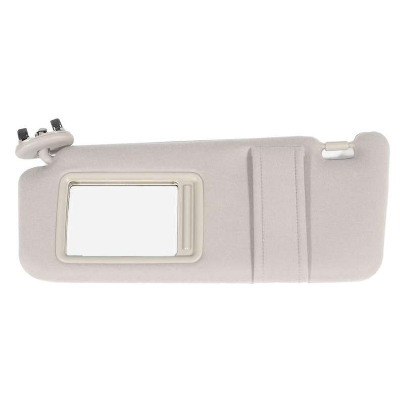 Beige Car Sun Visor Shade Pair Left & Right for 2007-2011 without Sunroof and Lights