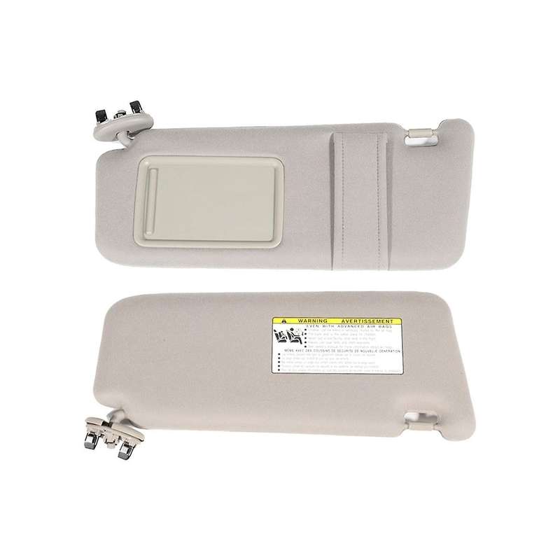 Beige Car Sun Visor Shade Pair Left & Right for 2007-2011 without Sunroof and Lights